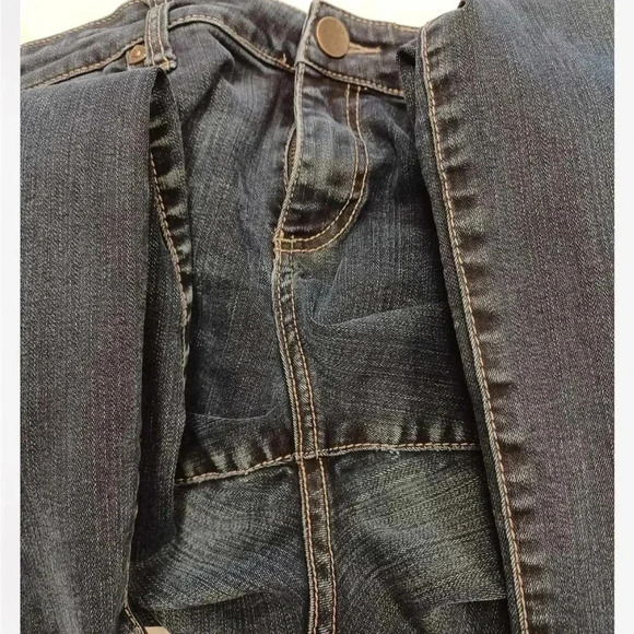 Kut From The Kloth Skinny Dark Wash Raw Hem Size 12 - Picture 8 of 12